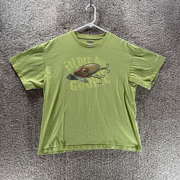 Columbia Other - Columbia Shirt Mens Large Green Short‎ Sleeve Outdoors Fishing Goodie Logo Crew